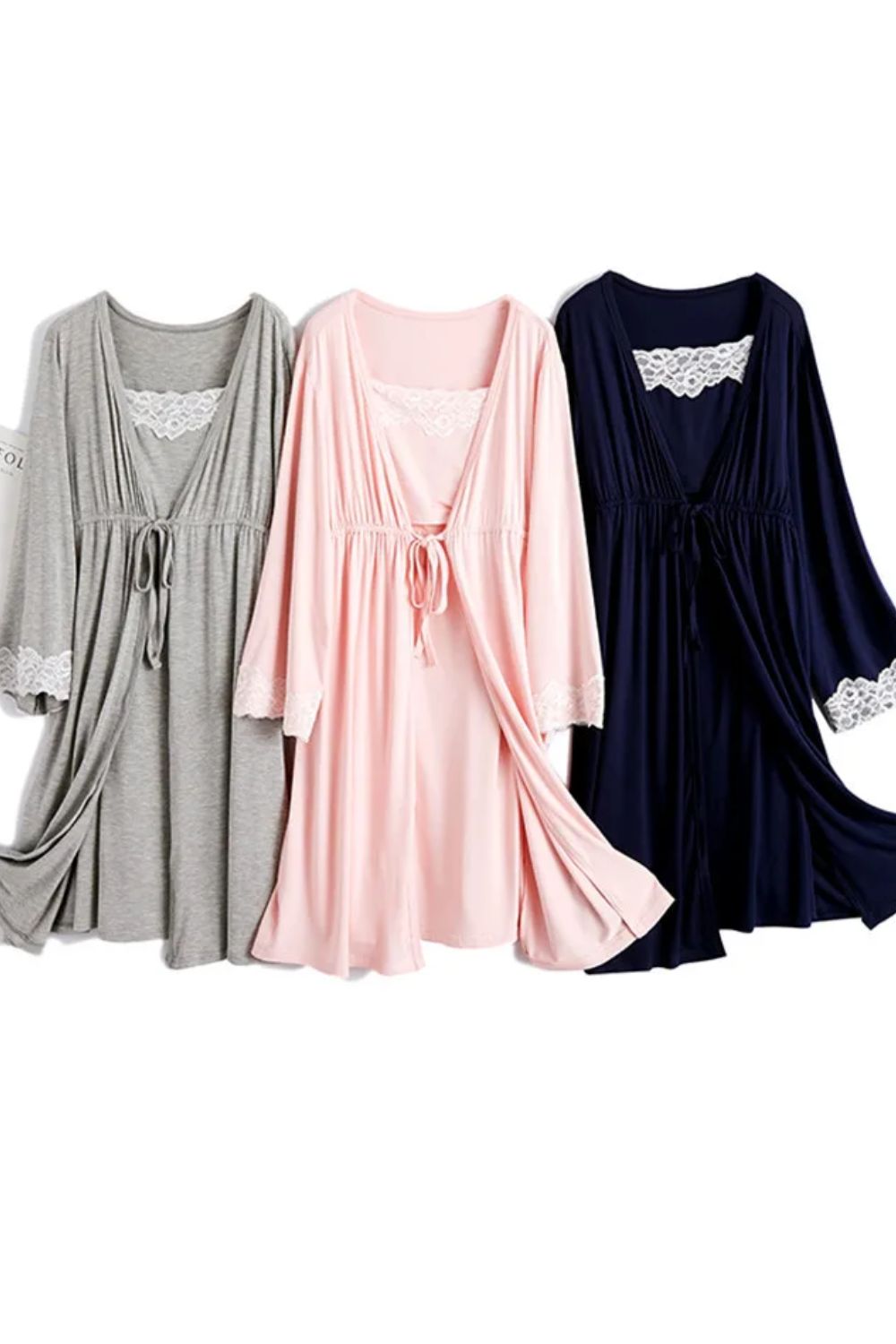 2Pcs Maternity Nursing Pajamas Set – Pregnancy Sleepwear for Moms