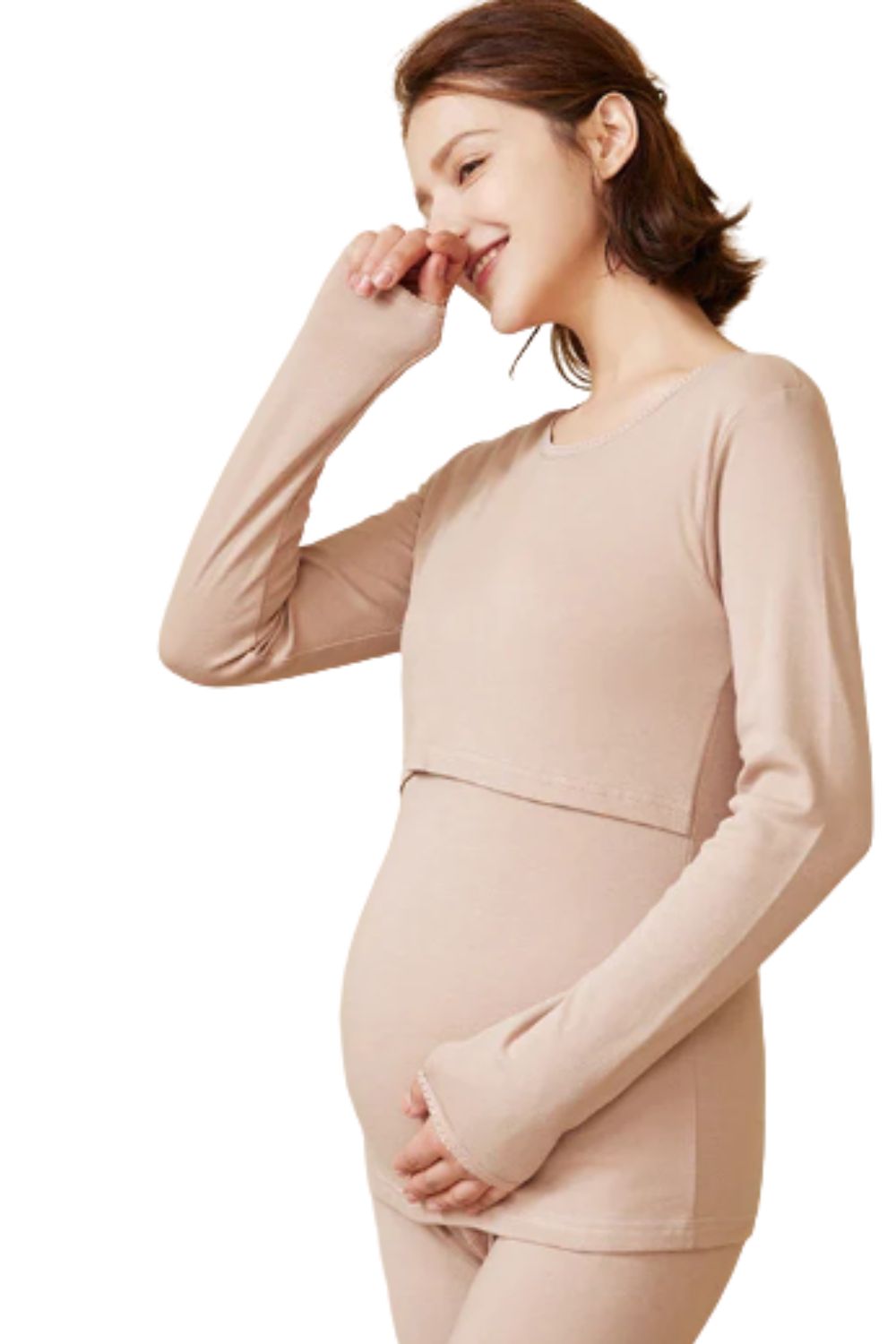 Mary Maternity Nursing Pajamas Set – Pregnancy Sleepwear for Moms