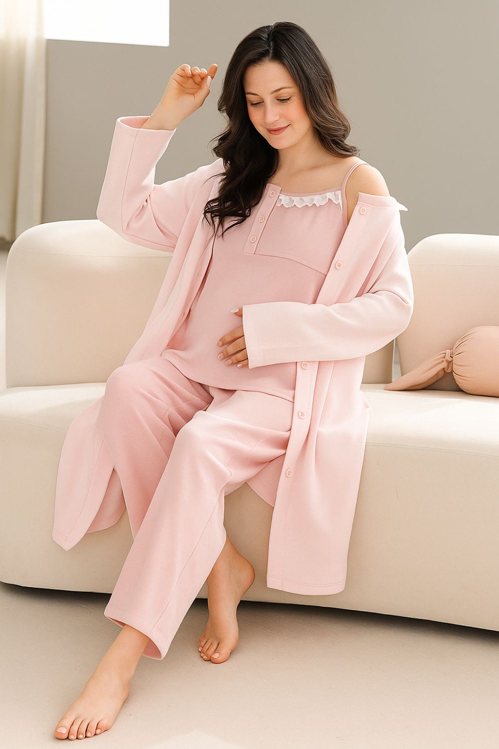 Delilah Maternity Nursing Sleepwear Sets - for Pregnant Women