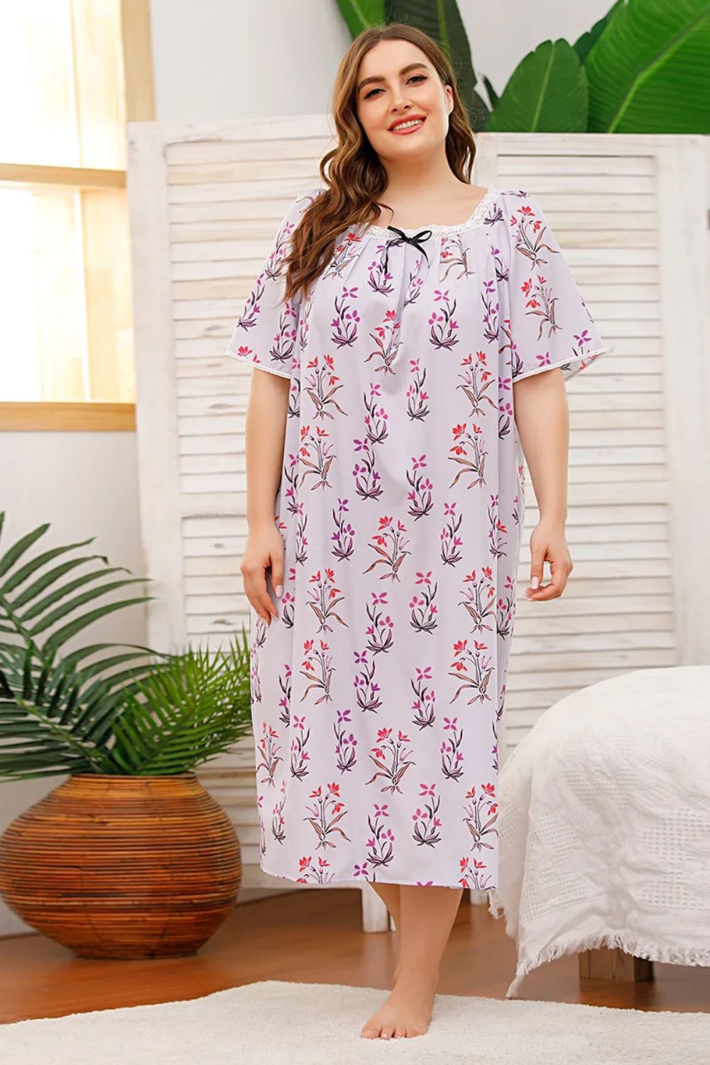 Demelza Maternity Nightdress for Women – Printed Loungewear