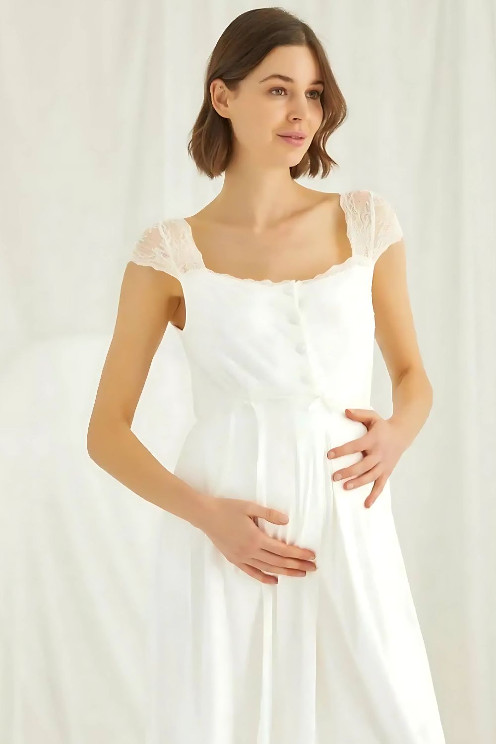 Ethel American Style Maternity Nightgown - Nursing Dress