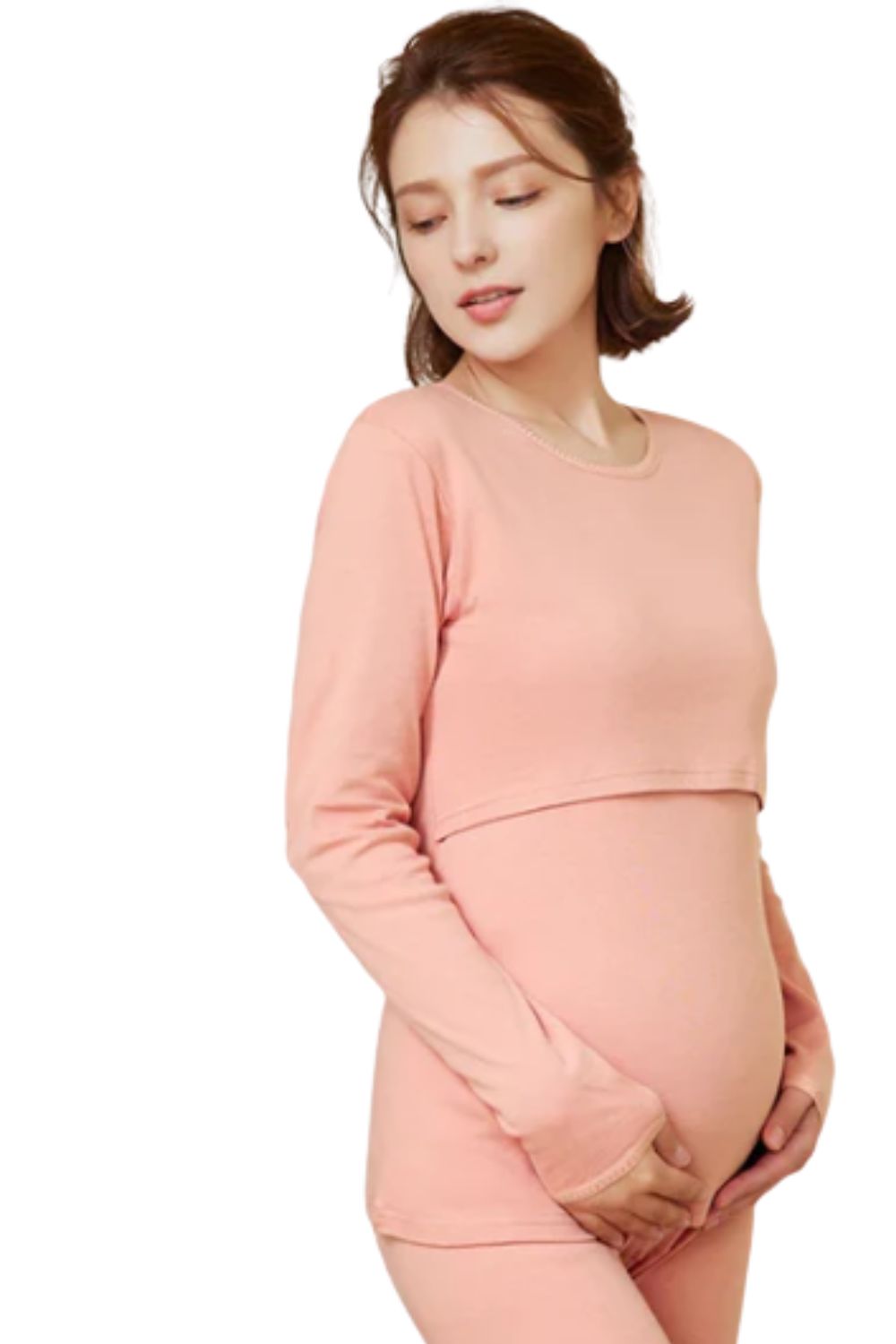 Mary Maternity Nursing Pajamas Set – Pregnancy Sleepwear for Moms