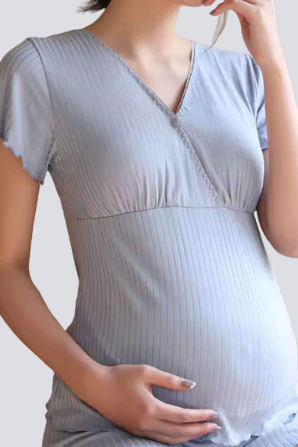Sapphire Nursing Pajamas for Moms – Lightweight Maternity Clothes