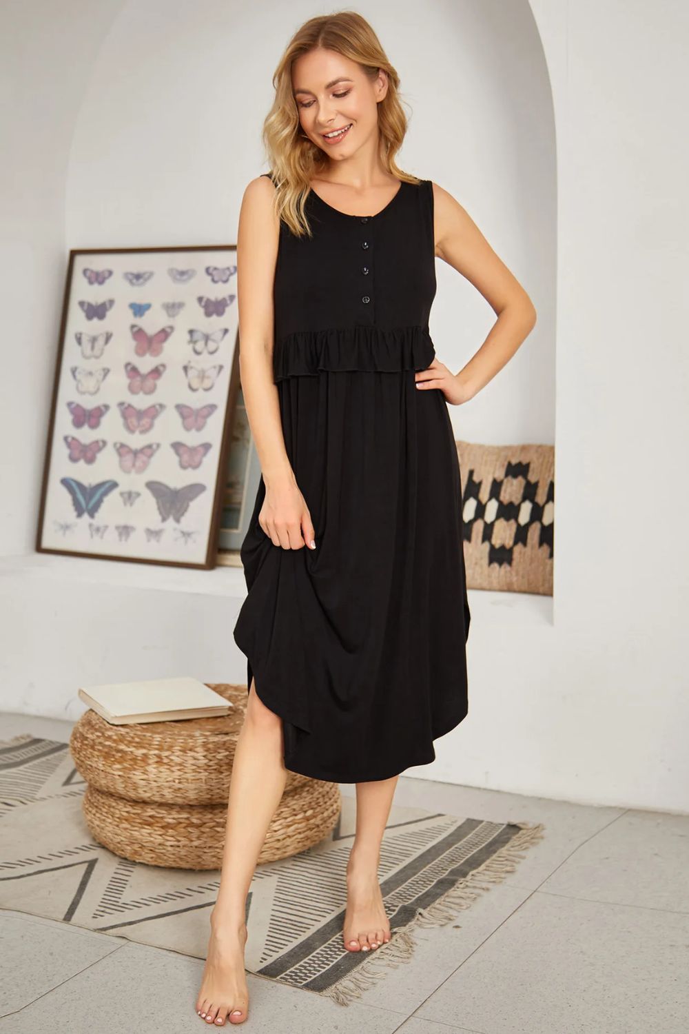 Mariella Maternity Nightgown - Nursing Dress