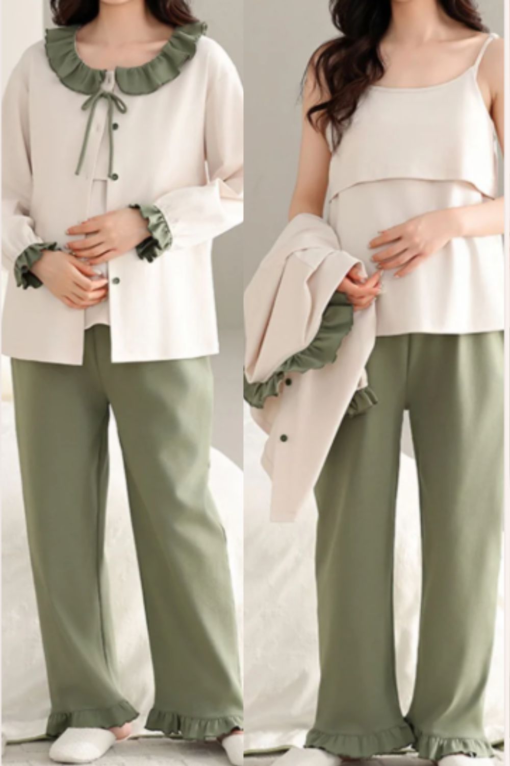 Delilah Maternity Nursing Sleepwear Sets - for Pregnant Women