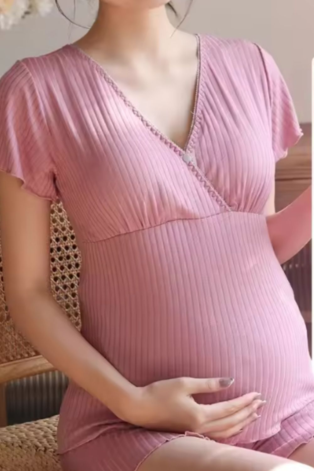 Sapphire Nursing Pajamas for Moms – Lightweight Maternity Clothes