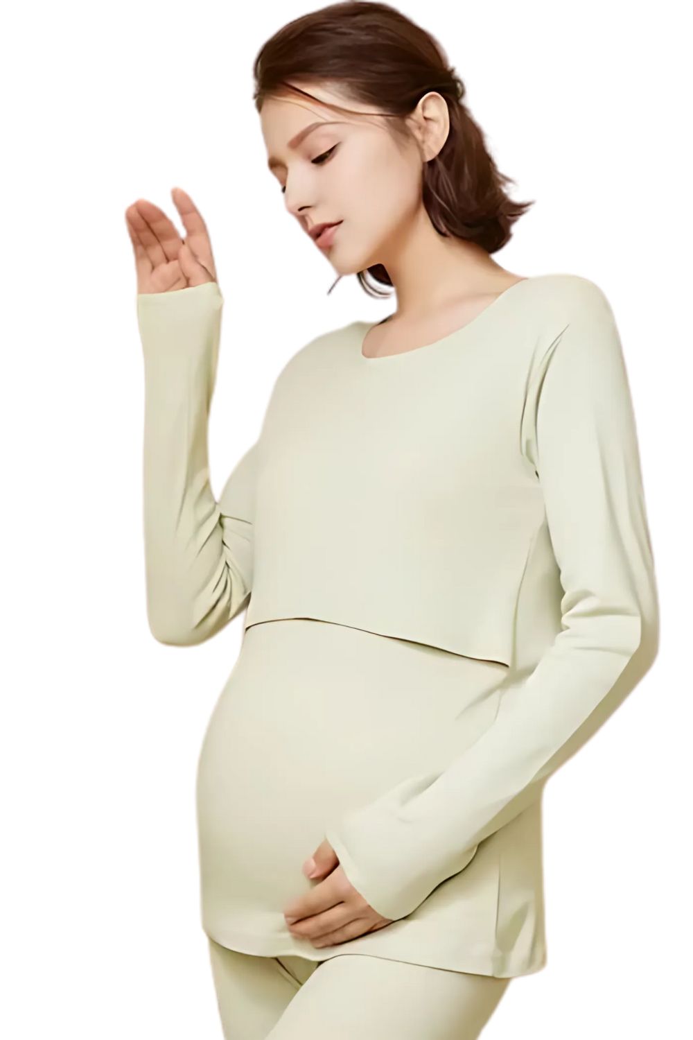 Mary Maternity Nursing Pajamas Set – Pregnancy Sleepwear for Moms