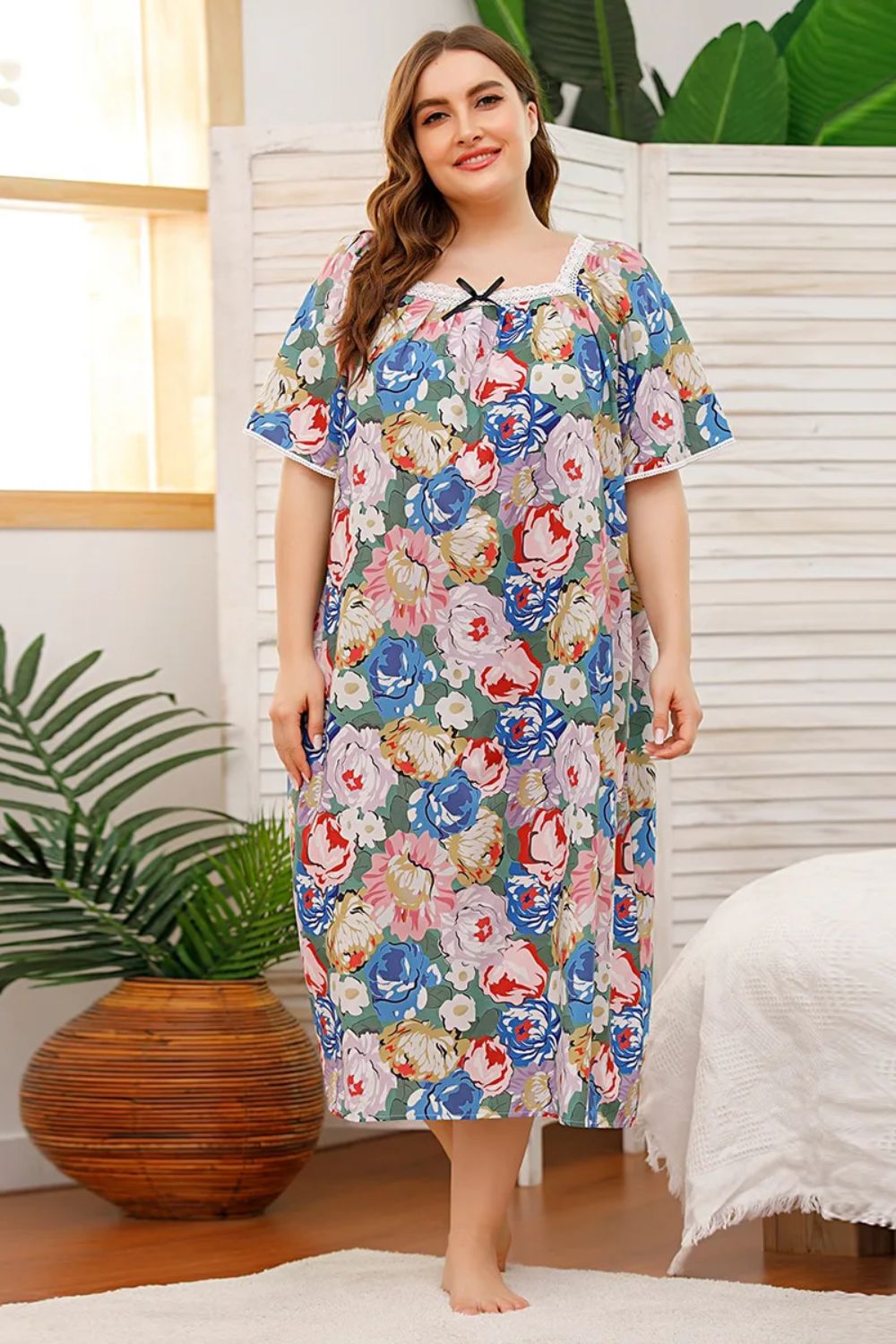 Demelza Maternity Nightdress for Women – Printed Loungewear