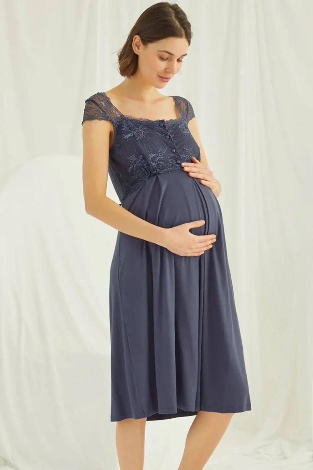 Ethel American Style Maternity Nightgown - Nursing Dress