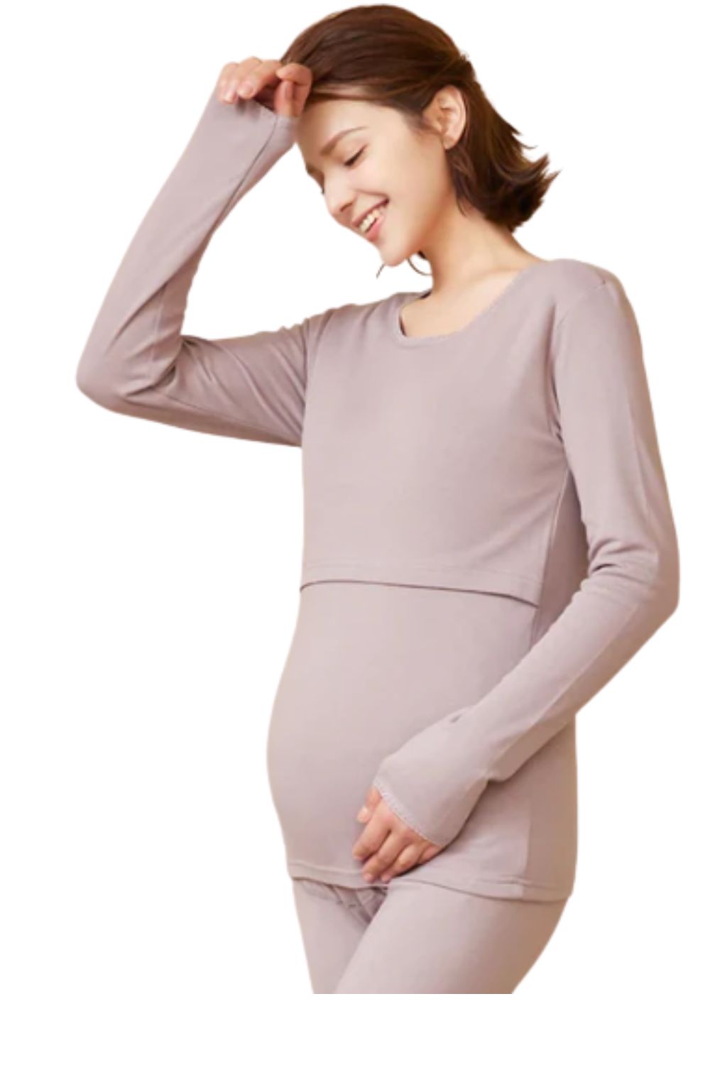 Mary Maternity Nursing Pajamas Set – Pregnancy Sleepwear for Moms