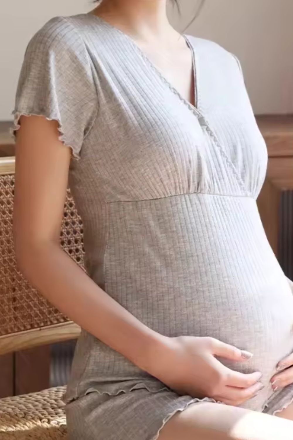 Sapphire Nursing Pajamas for Moms – Lightweight Maternity Clothes