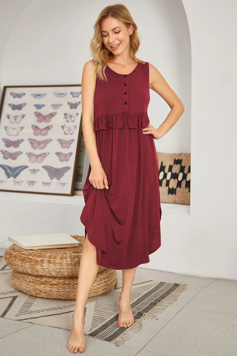 Mariella Maternity Nightgown - Nursing Dress