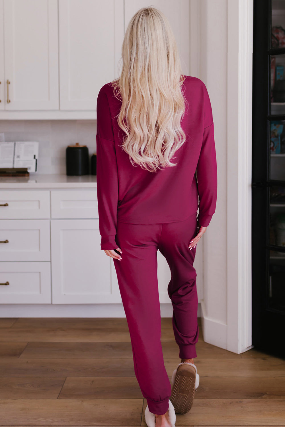 Long Sleeve Pullover & Jogger Pants Lounge Set for Valentine’s