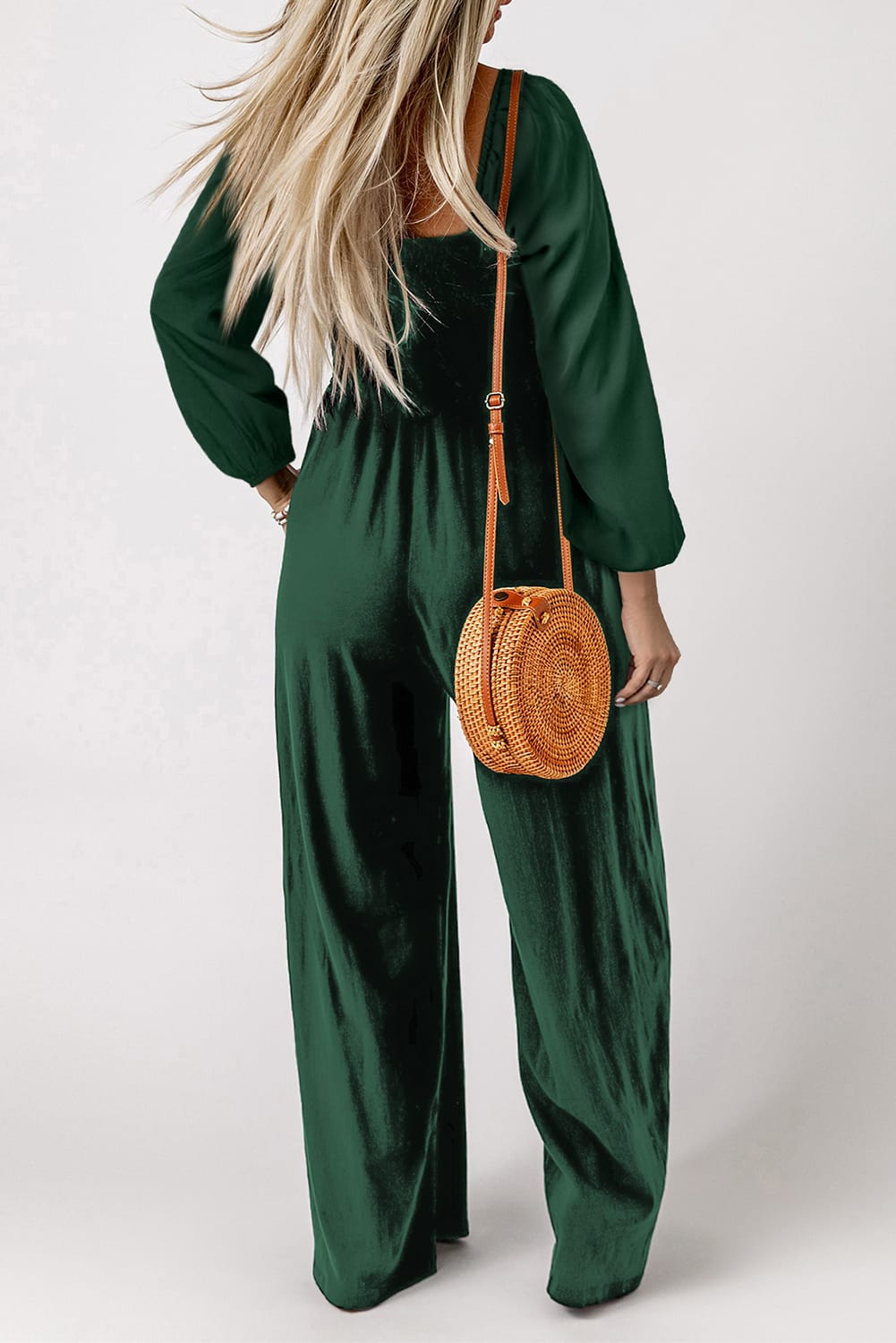 Wide leg black jumpsuit