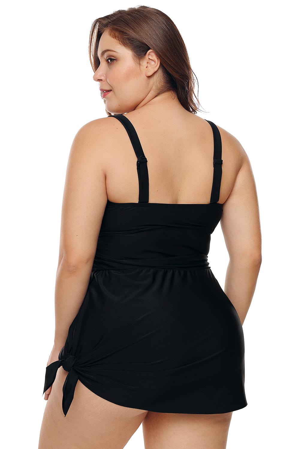 Black slimming swimsuit for women