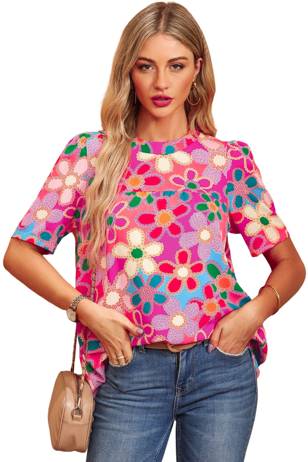 floral print top for women