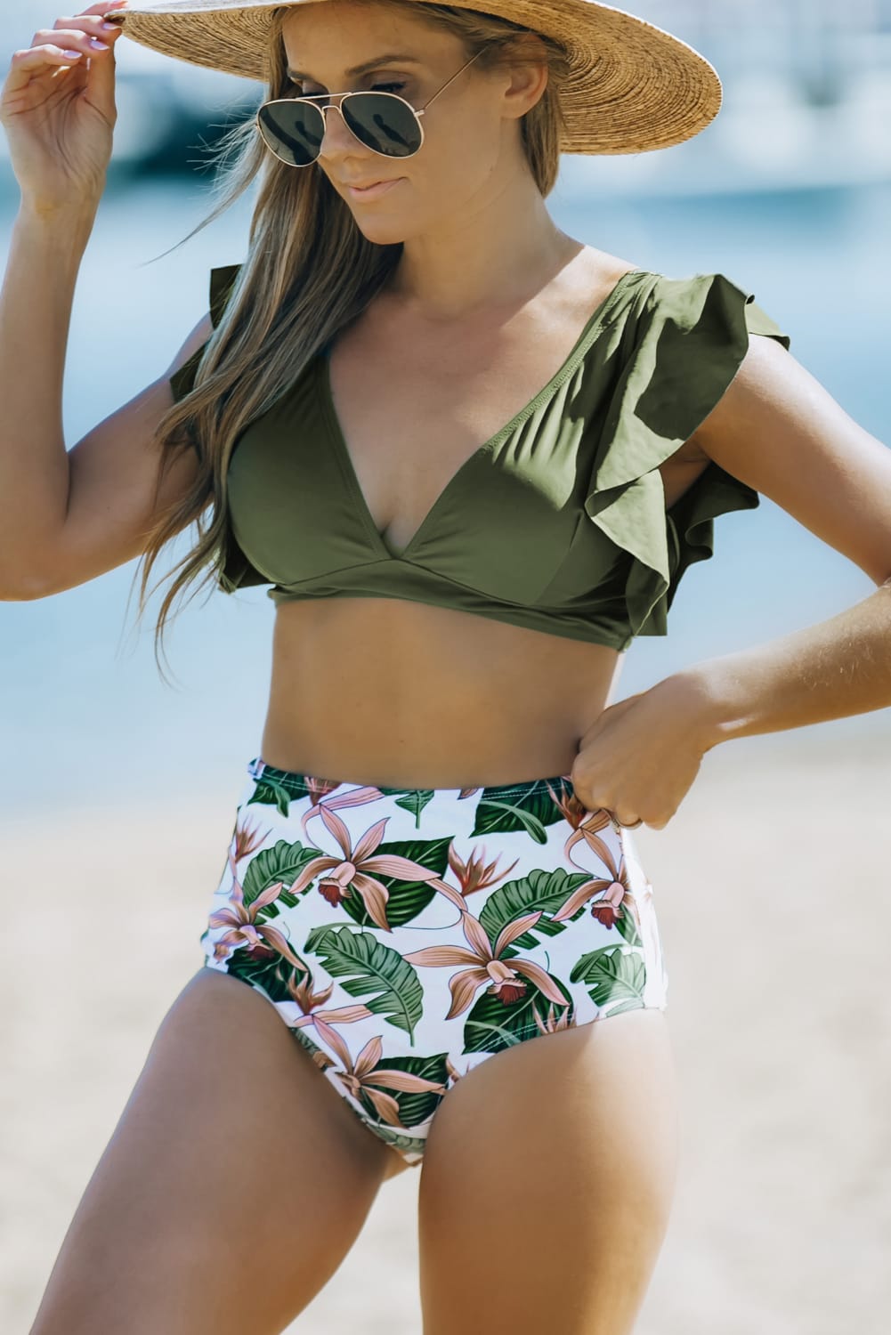 Flattering V Neckline