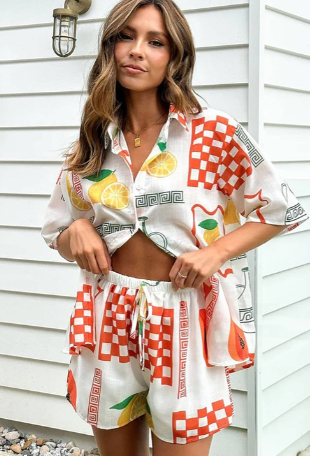 Fruit print co-ord set