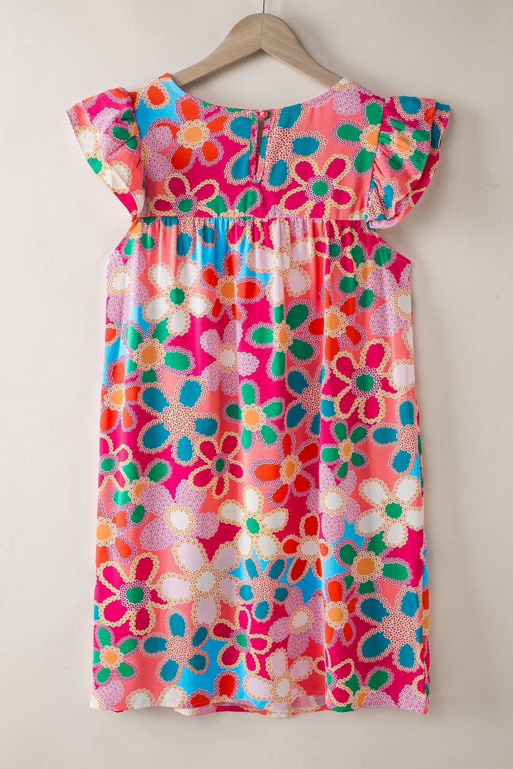 Cap sleeve floral dress