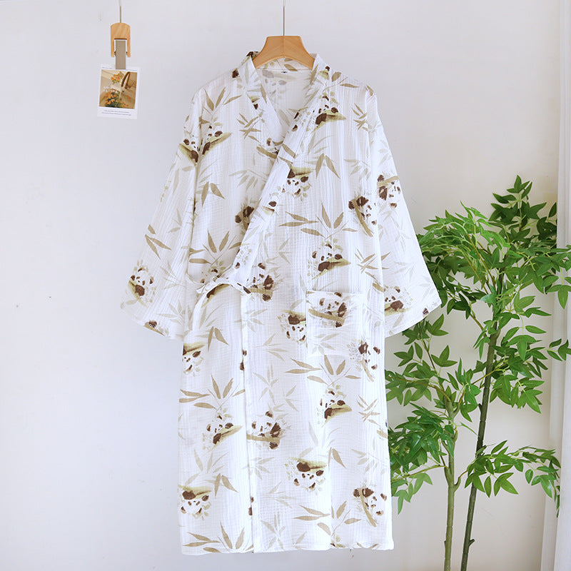 Andrina Women’s Cotton Bamboo Robe – Lightweight Bathrobe