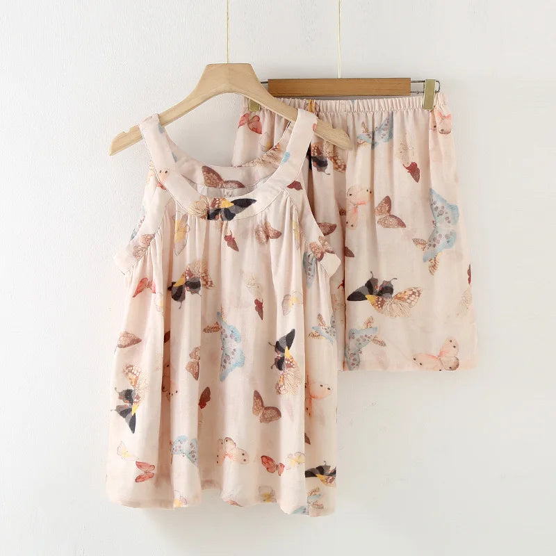 Emelie Bamboo Fiber Pajama Set – Summer Loungewear