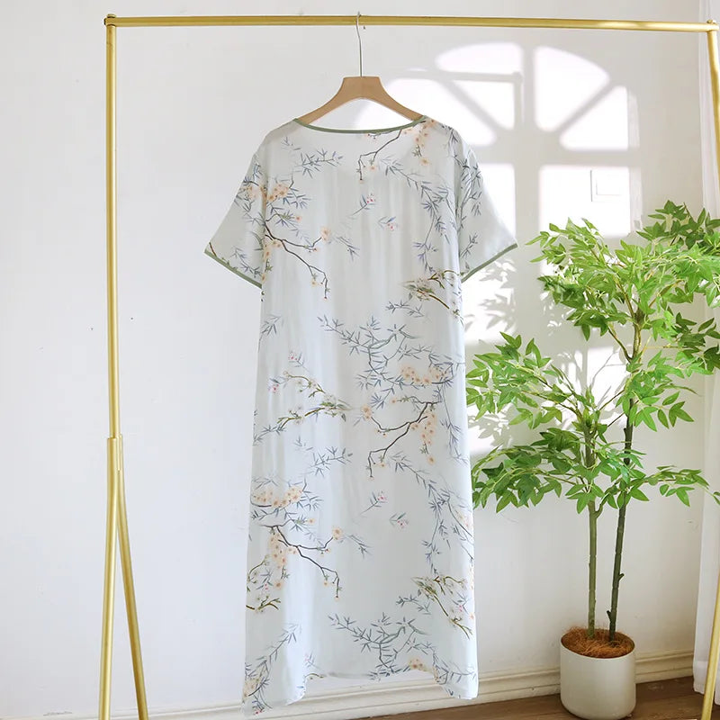 Kaylee Bamboo Cotton Women’s Nightgown - Loose Summer Sleepwear