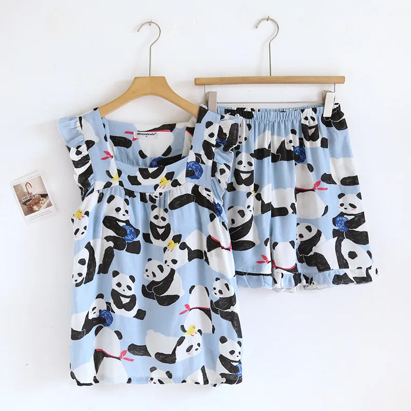 Cornelia Women’s Bamboo Pajama Set – Summer Loungewear