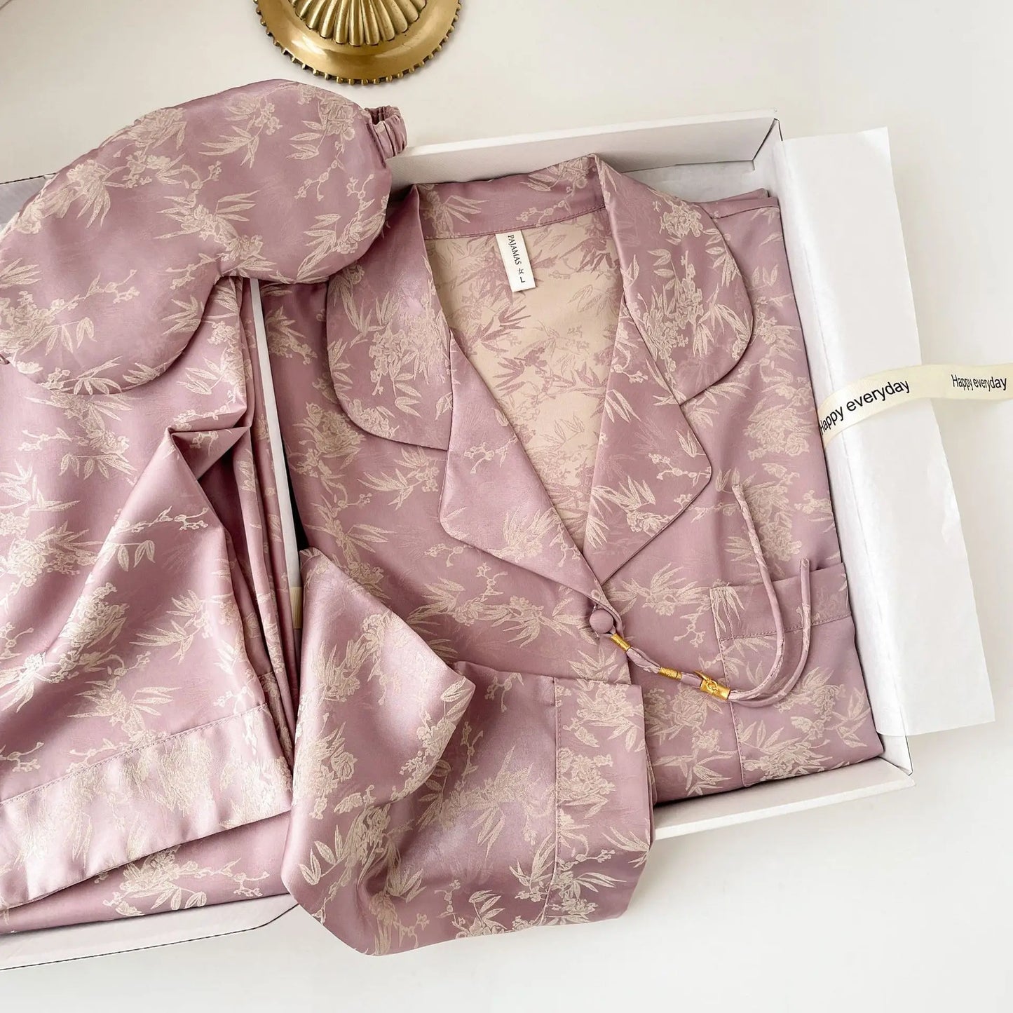 Paula Bamboo Pajamas Set – Silk Nightwear for Women