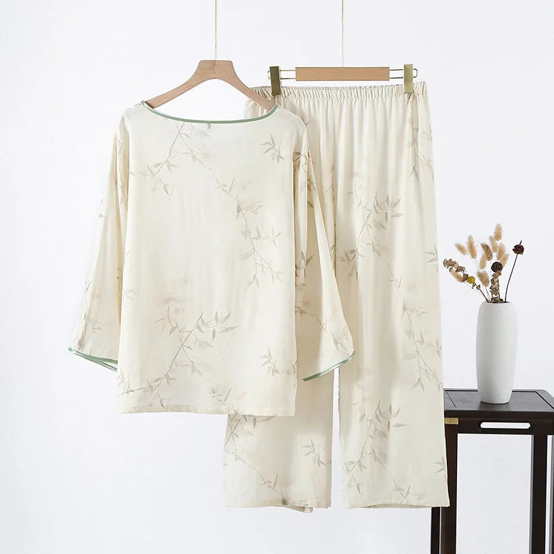 Alexa Bamboo Fabric Women’s Sleepwear - Lightweight Summer Pajamas