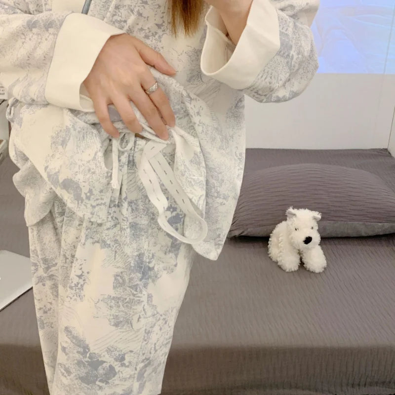 Elenora Cotton Maternity Nursing Pajamas – Sleepwear & Homewear Set