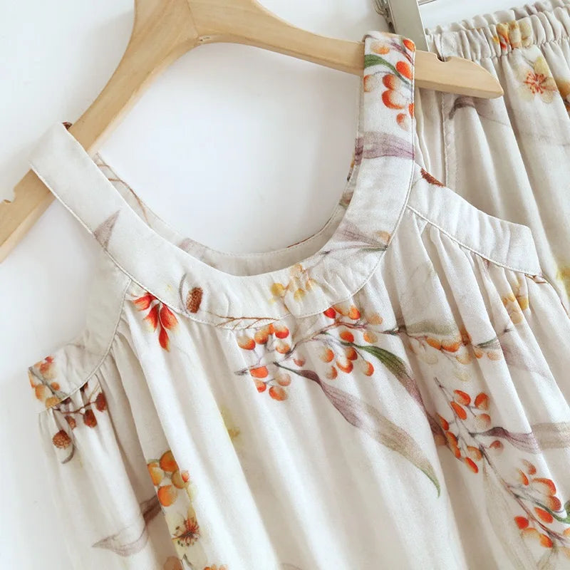 Emelie Bamboo Fiber Pajama Set – Summer Loungewear