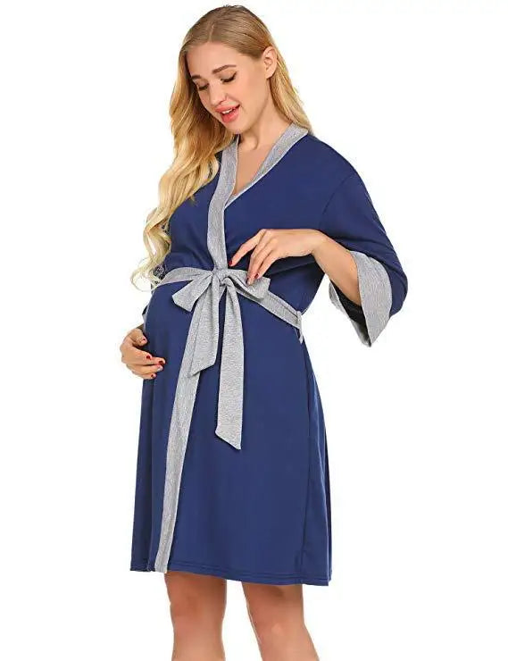 Lorena Maternity Sleepwear - Breathable Nursing Outfit