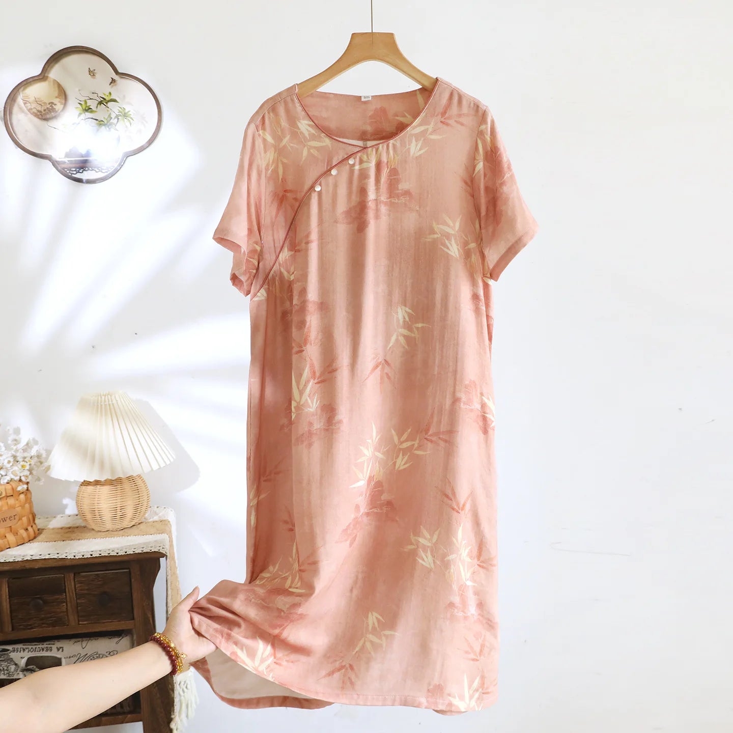 Kaylee Bamboo Cotton Women’s Nightgown - Loose Summer Sleepwear