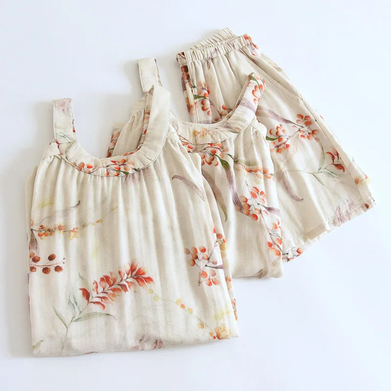 Emelie Bamboo Fiber Pajama Set – Summer Loungewear
