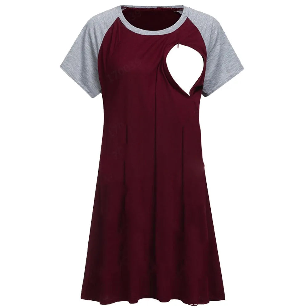 Miranda 3 in 1 Maternity Nursing Gown - with Zipper Access