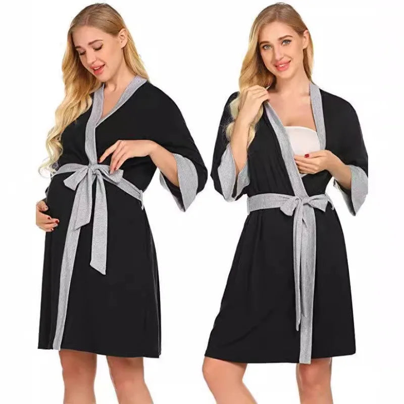 Lorena Maternity Sleepwear - Breathable Nursing Outfit