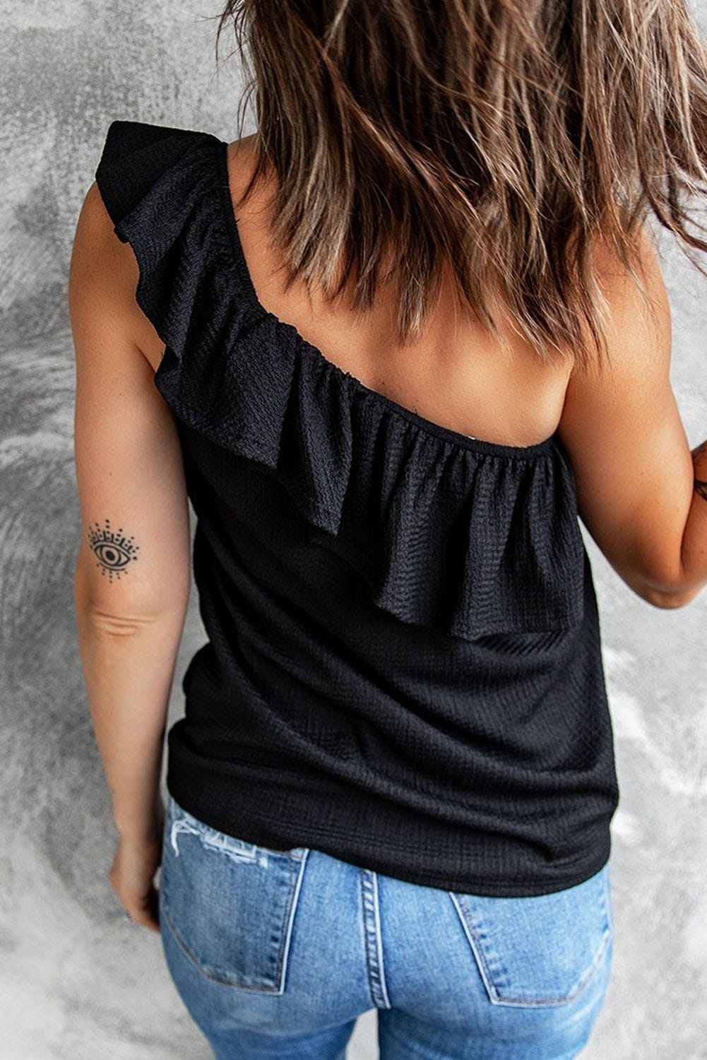 Feminine black blouse