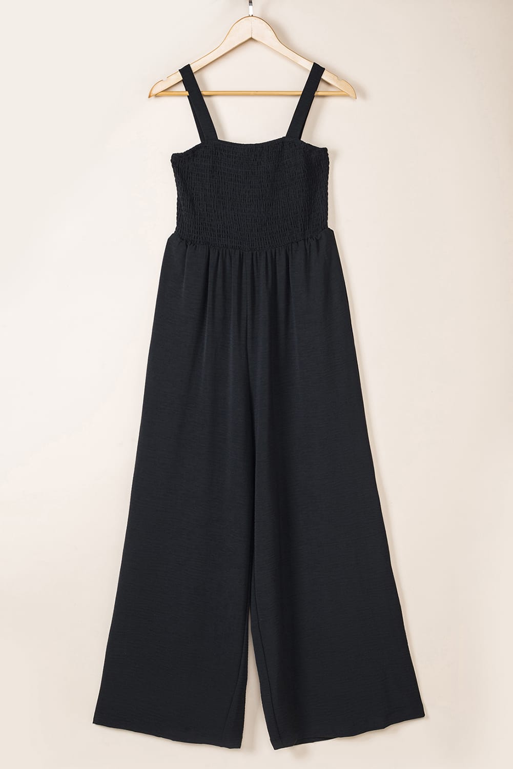 Smocked top jumpsuit