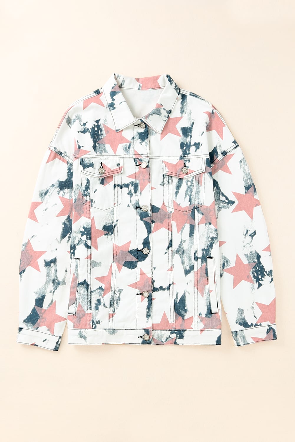 printed denim jacket women