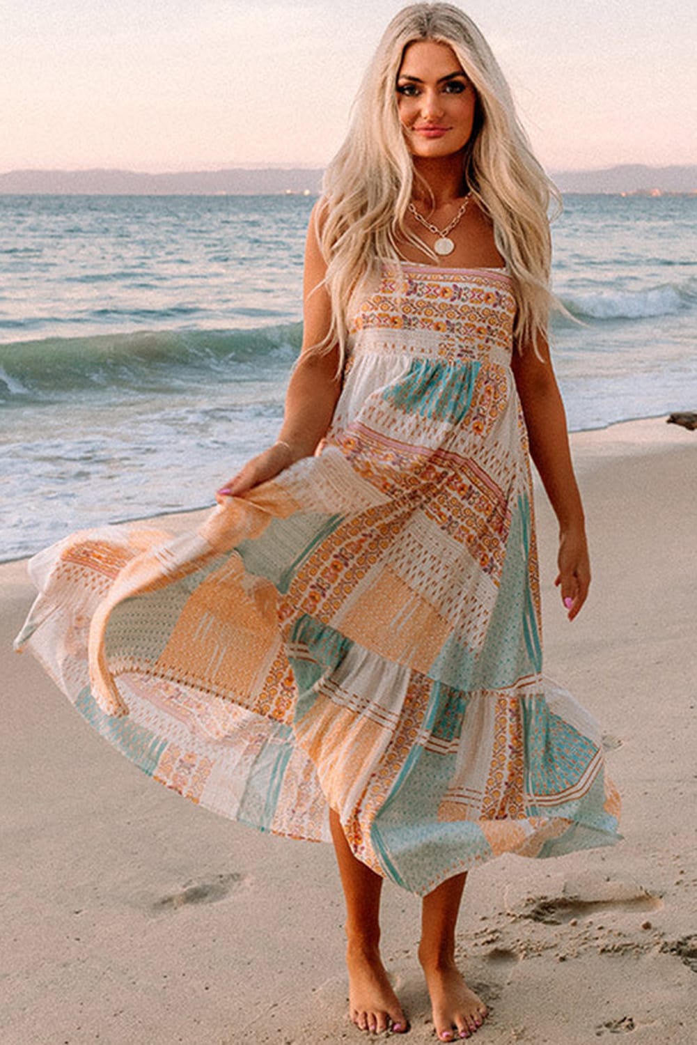 Colorful patchwork dress