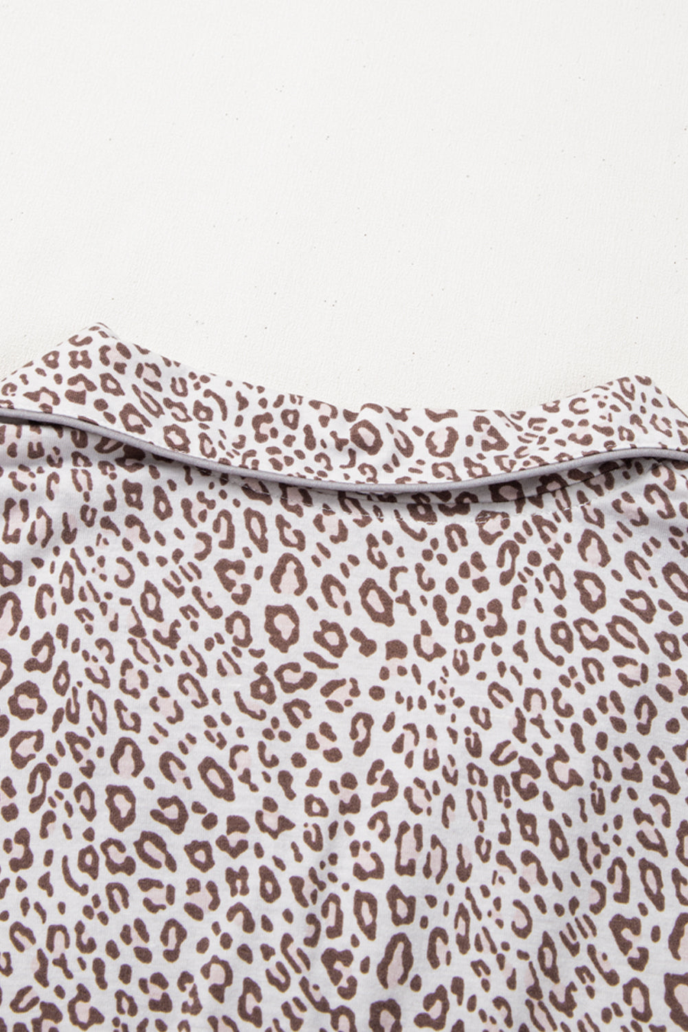 White Leopard Print Pajama Set – Long Sleeve & Pants for Valentine’s