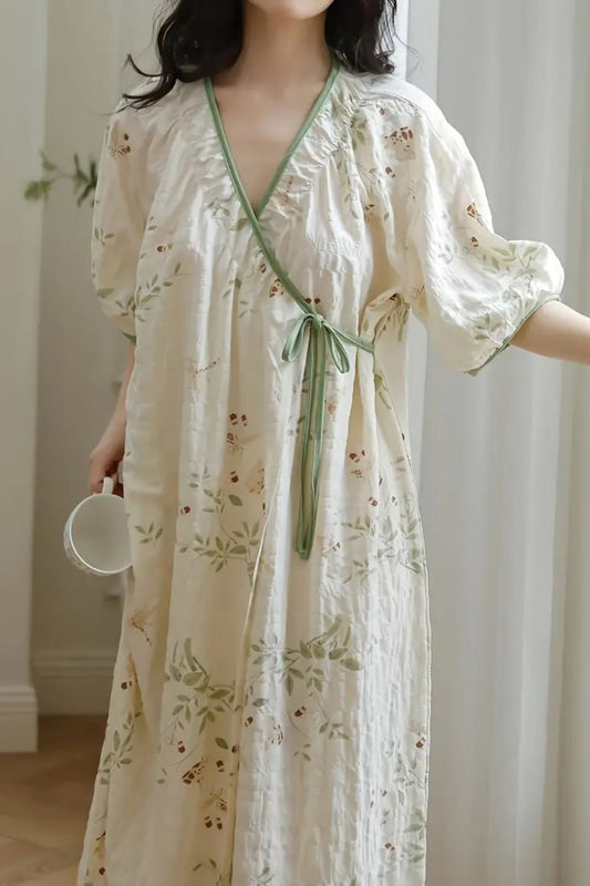 Juliene Maternity Nursing Nightgown – Short Sleeve Dress