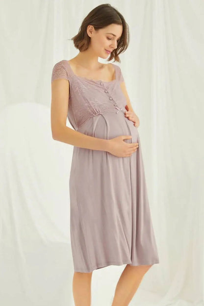Ethel American Style Maternity Nightgown - Nursing Dress