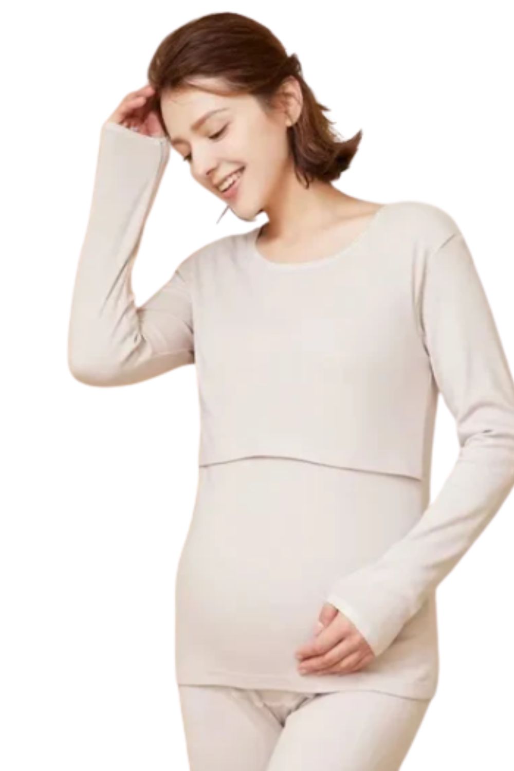 Mary Maternity Nursing Pajamas Set – Pregnancy Sleepwear for Moms