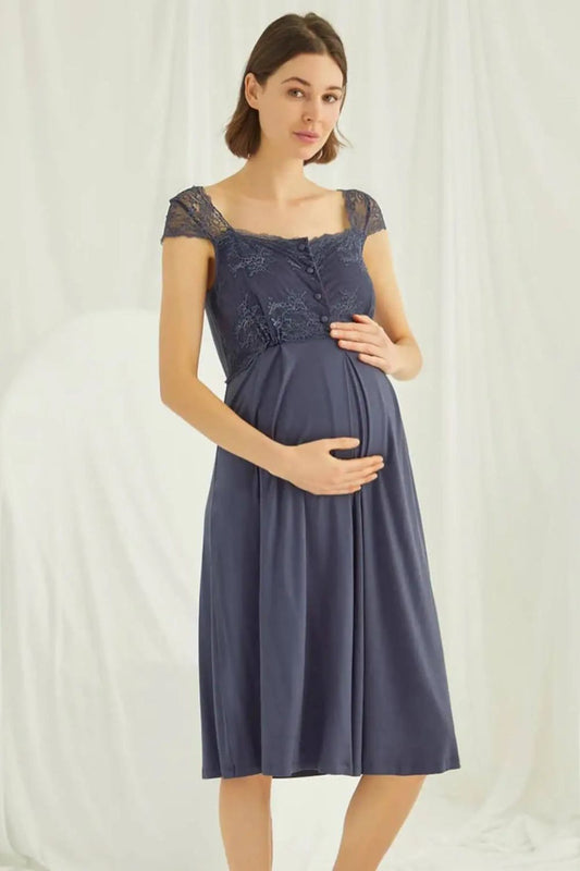 Ethel American Style Maternity Nightgown - Nursing Dress