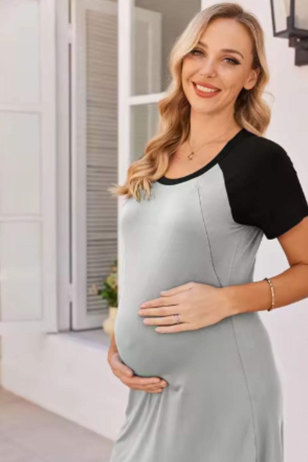 Miranda 3 in 1 Maternity Nursing Gown - with Zipper Access