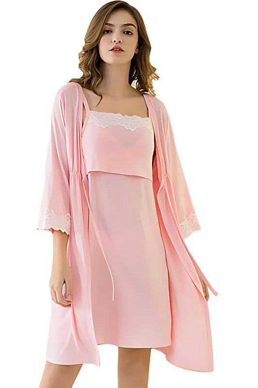 2Pcs Maternity Nursing Pajamas Set – Pregnancy Sleepwear for Moms