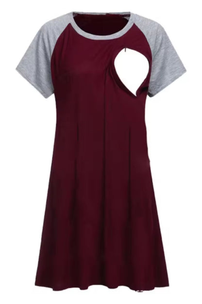 Miranda 3 in 1 Maternity Nursing Gown - with Zipper Access