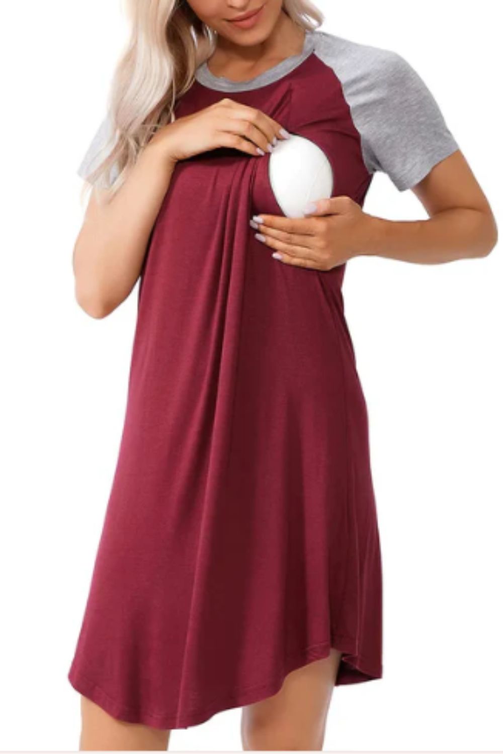 Miranda 3 in 1 Maternity Nursing Gown - with Zipper Access