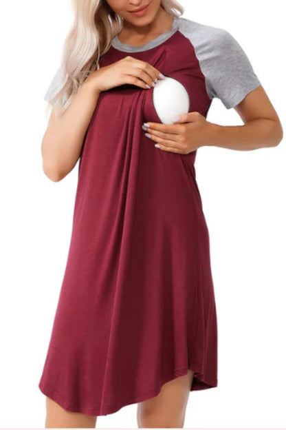Miranda 3 in 1 Maternity Nursing Gown - with Zipper Access